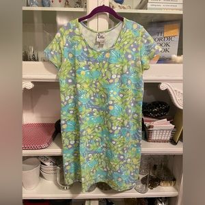 Vintage Lilly Pulitzer Crabby Sea Life Dress Size XL